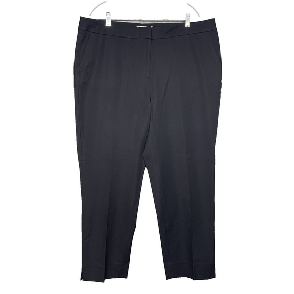 Sejour Pants - NWT Sejour Womens 18W Curvy Fit Pants Black Trousers High Rise Straight Stretch